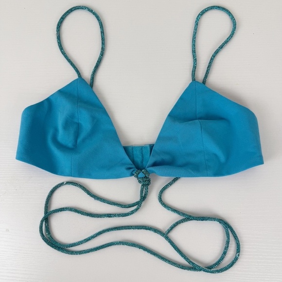 Teal Rhinestone Strap Top · Meshki — photo 1 of 1